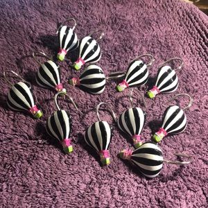 Hot Air Balloon Shower Curtain Hooks 12pcs